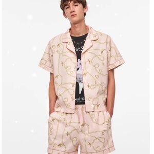 Taylor Swift Pink and Gold Pajama Set